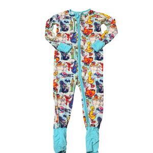 Showstoppers Sesame Street Sunny Days Bamboo Convertible Footie Pajamas Zippy 4T